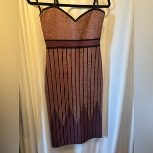 Midi shimmer BCBG dress - like new